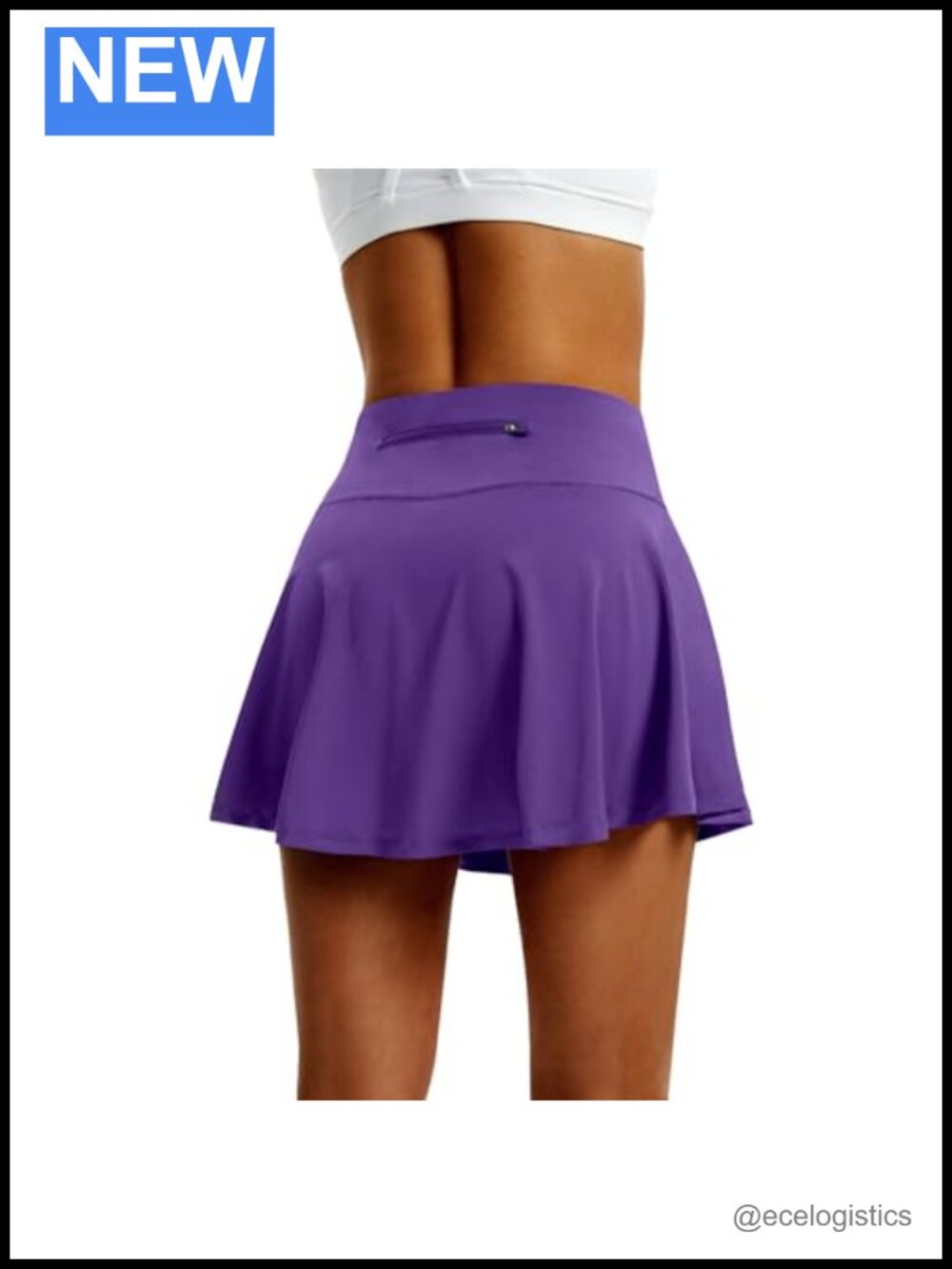 Women's High Waist Pleated Tennis Skort with 4 Pockets Athletic Golf Skirt